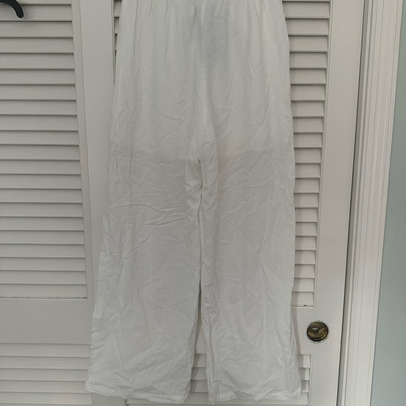 White Drawstring Pants - Picture 4 of 8